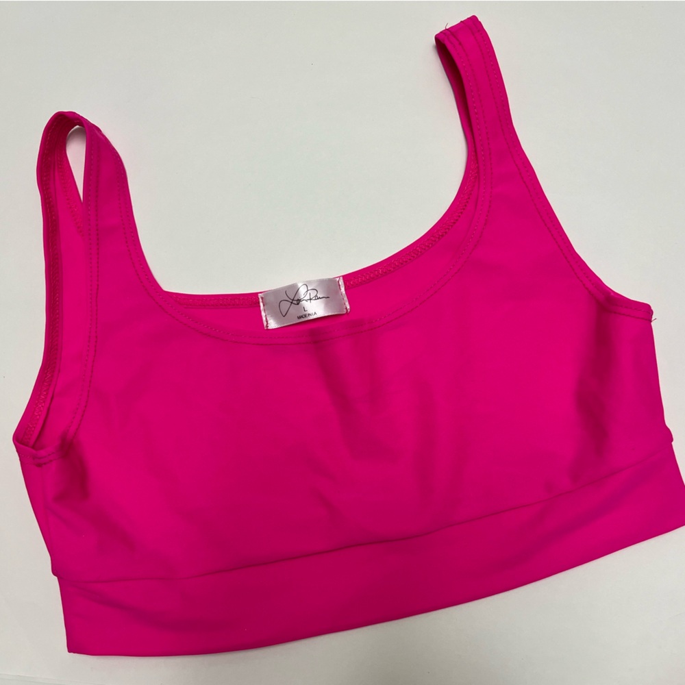 NWOT โ๏ธ๐โ๏ธ Laina Rauma hot pink High Jump biKini top - Picture 11 of 17
